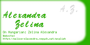 alexandra zelina business card
